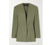 Cotton-twill Blazer - Green
