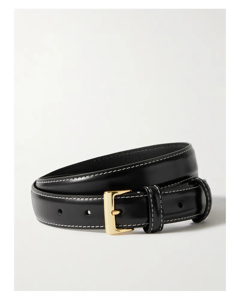 Anderson's Gürtel Aus Leder - Schwarz Schwarz