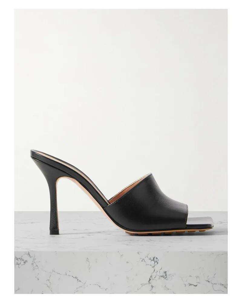 Bottega Veneta Mules Aus Leder - Schwarz Schwarz