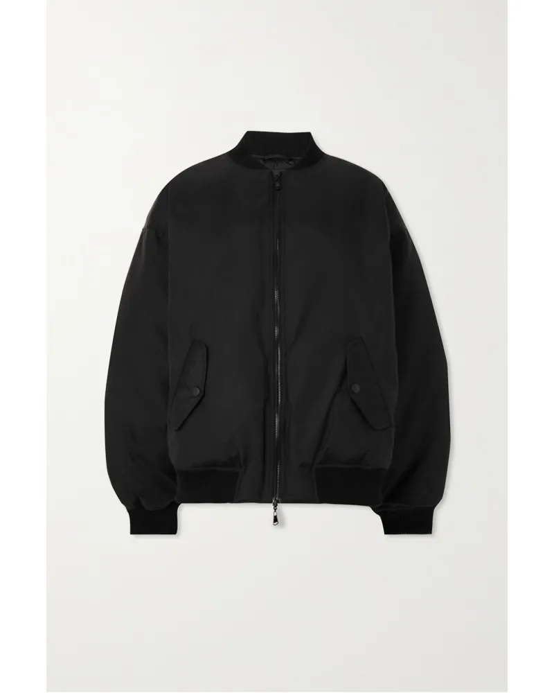 WARDROBE.NYC Wendbare Bomberjacke aus Gestepptem Shell Schwarz