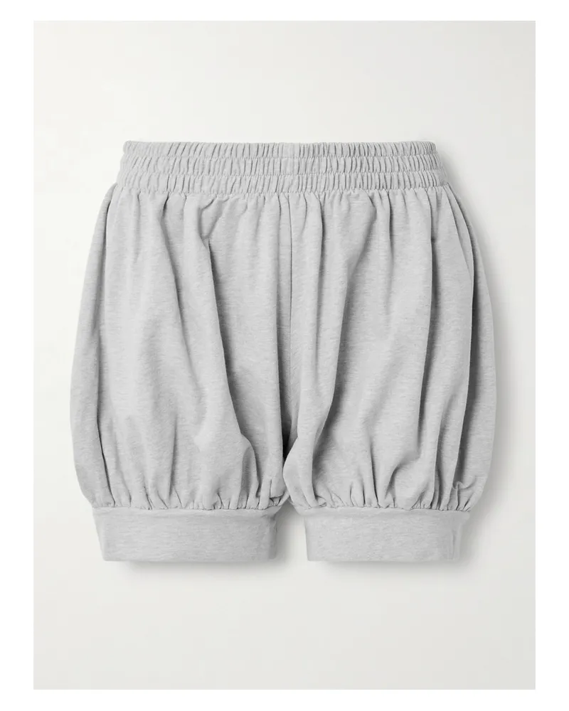 Norma Kamali Shorts Aus Stretch-jersey Aus Baumwolle - Grau Grau