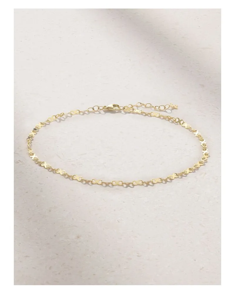 MATEO Infinity Fußkettchen Aus 14 Karat Gold Gold