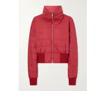 Moncler Appliquéd Quilted Shell Down Jacket - Red