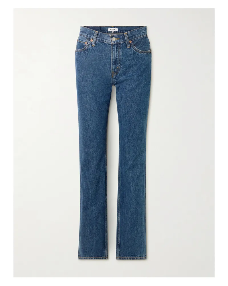 RE/DONE 90s Hoch Sitzende Jeans Mit Geradem Bein - Blau Blau