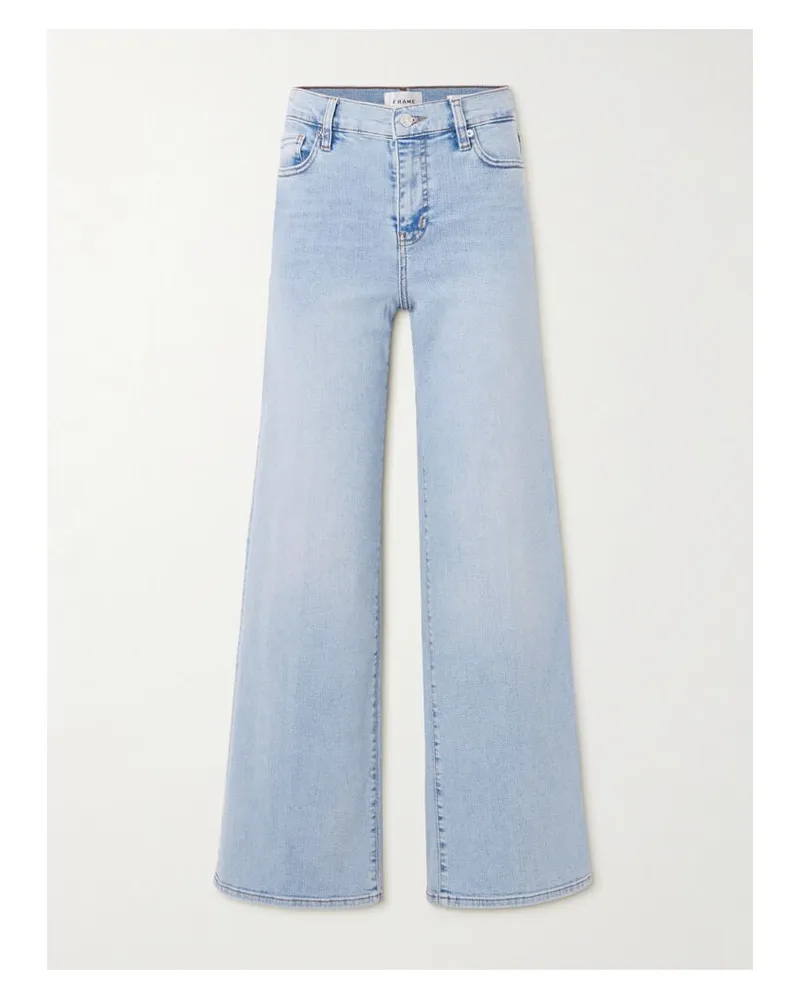 Frame Denim Le Slim Palazzo Jeans Mit Geradem Bein - Blau Blau