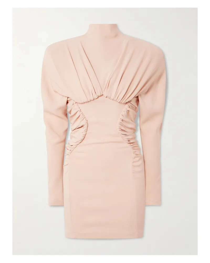 Stella McCartney Minikleid Aus Crêpe Mit Falten - Pink Pink