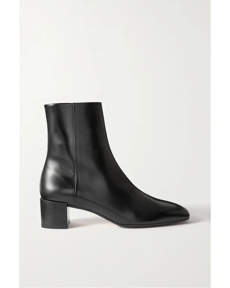 aeyde Linn Ankle Boots aus Leder Schwarz