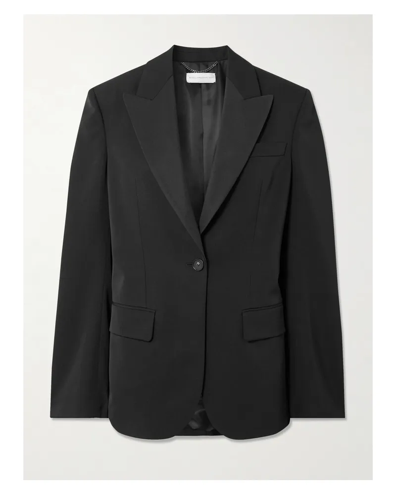 Stella McCartney Blazer Aus Twill - Schwarz Schwarz