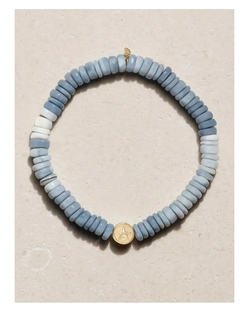 Sydney Evan Starfish Clam Armband Mit Opalen, Diamanten Und Details Aus 14 Karat Gold Gold