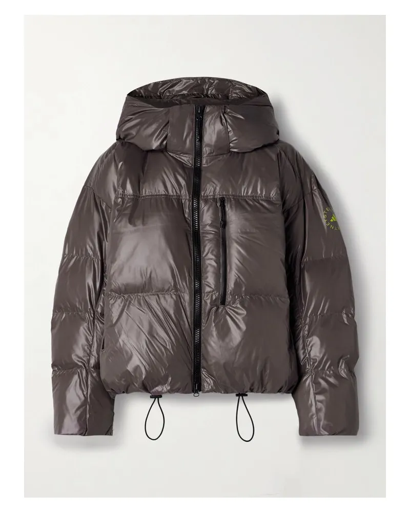 adidas Truenature Steppjacke Aus Wattiertem, Recyceltem Shell Mit Kapuze - Grau Grau