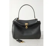 Rodeo Small Leather Tote - Black