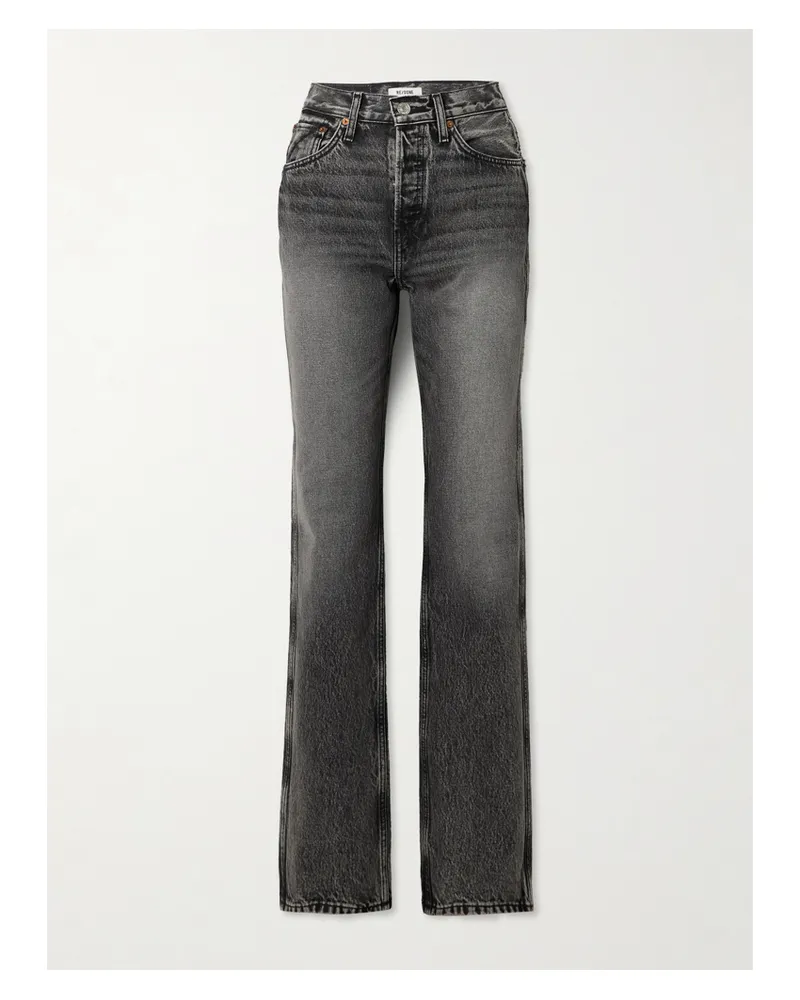 RE/DONE 90s Loose Hoch Sitzende Jeans Mit Geradem Bein - Grau Grau