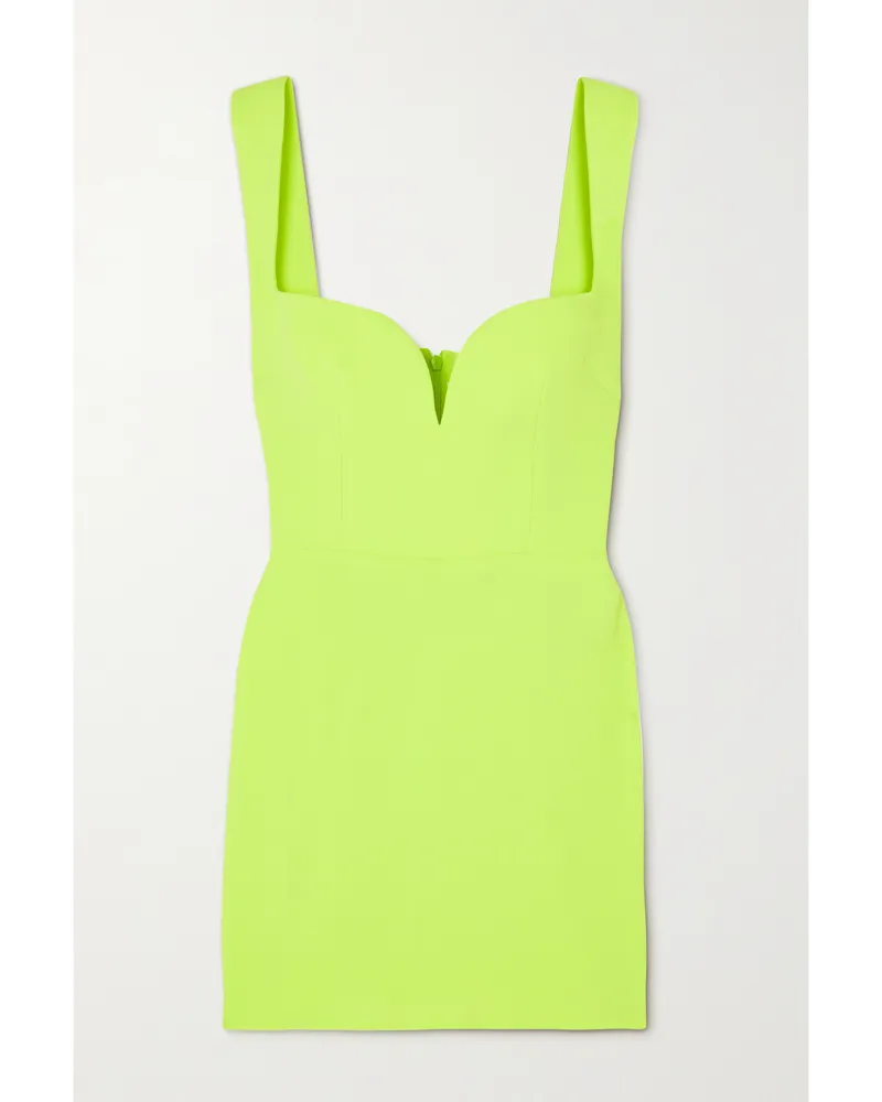 Alex Perry Auden Minikleid Aus Crêpe - Gelb Gelb