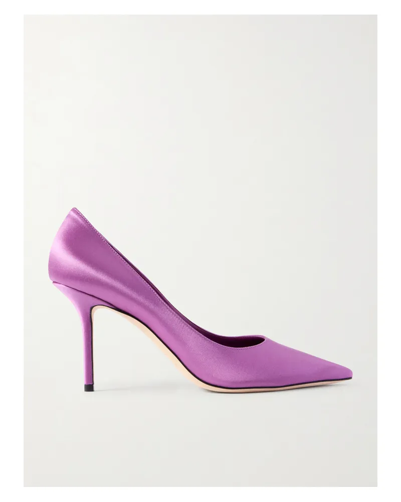 Jimmy Choo Love 85 Pumps Aus Satin - Lila Lila