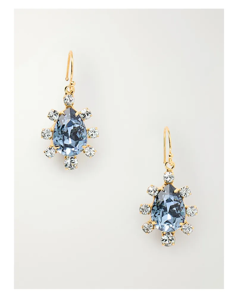 Jennifer Behr Adalee Gold-plated Sapphire Earrings - Blue Blue