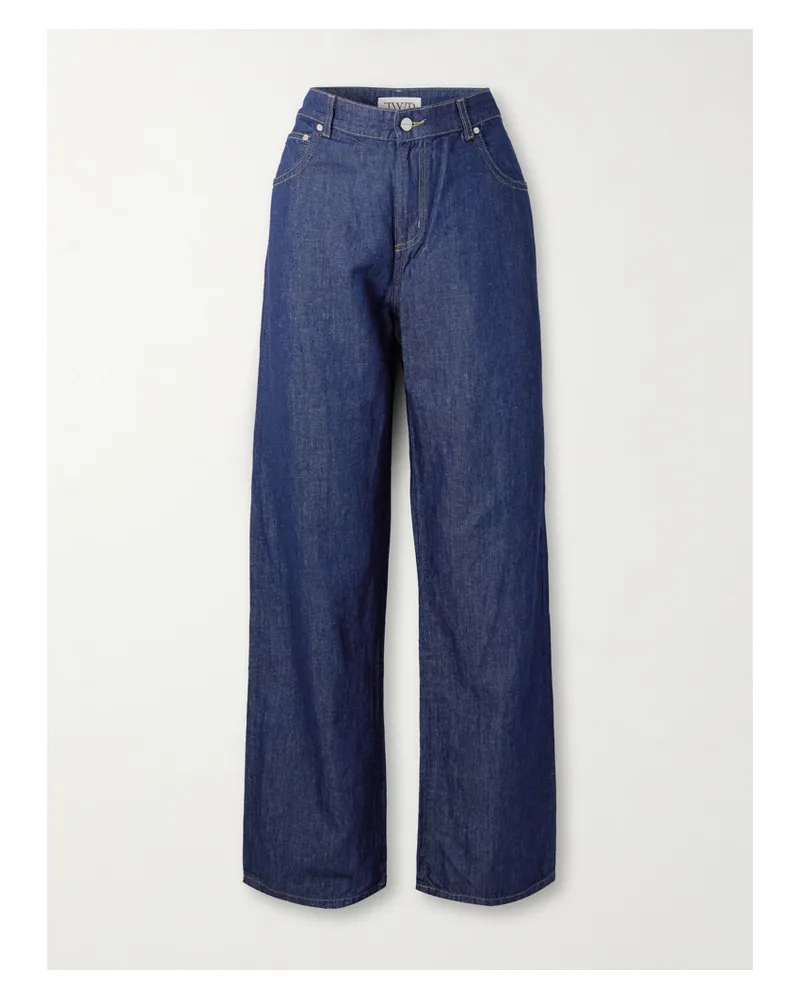 TWP Easy Boy Halbhohe Jeans Mit Geradem Bein - Blau Blau