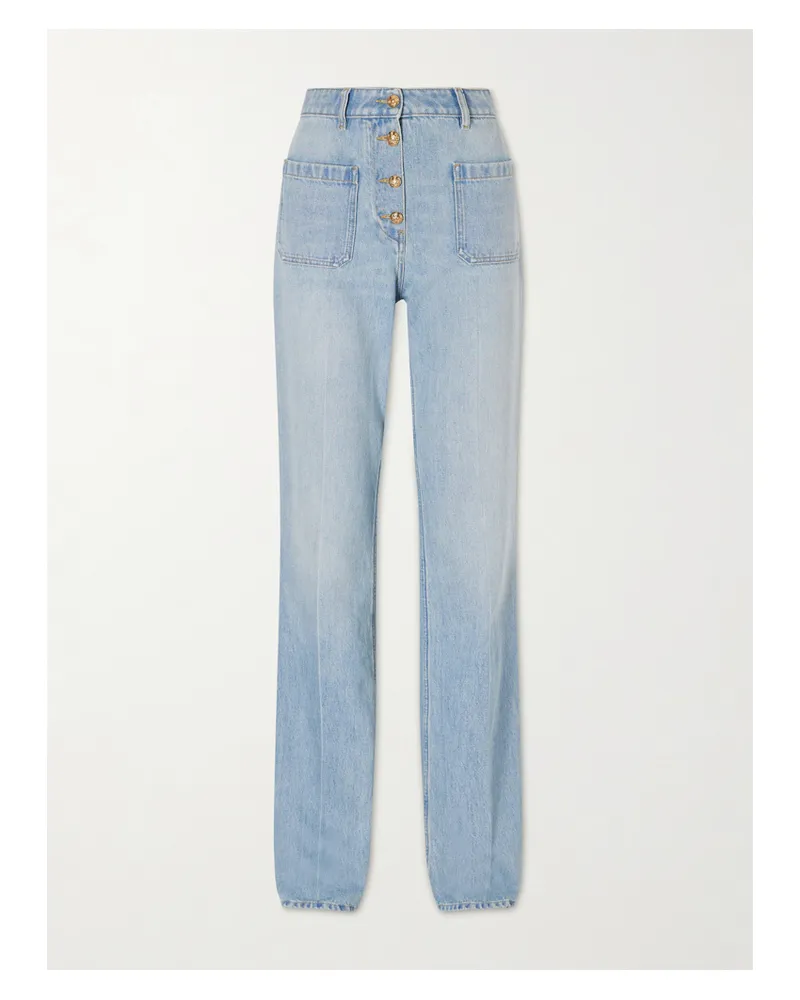 Valentino Garavani High-rise Straight-leg Jeans - Blue Blue