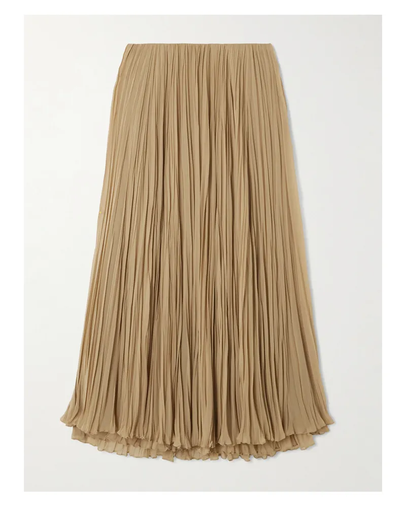 Ralph Lauren Jordyn Midirock Aus Plissiertem Chiffon - Neutral Neutral