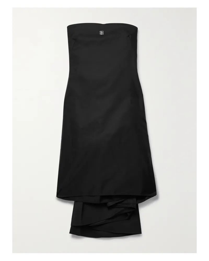 Givenchy Minikleid Aus Twill Mit Drapierungen Und Verzierung - Schwarz Schwarz