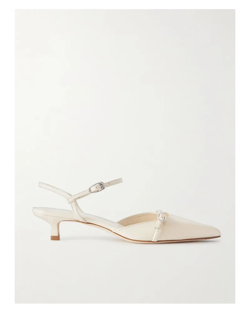 aeyde Melia Pumps Aus Leder - Creme Creme