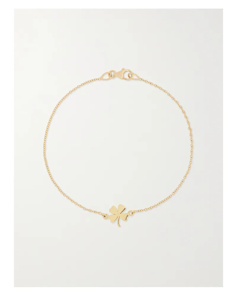 Jennifer Meyer Mini Clover Armband Aus 18 Karat Gold Gold