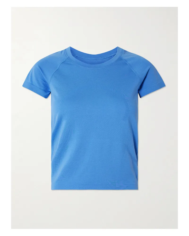 LULULEMON Swiftly Tech 2.0 T-shirt Aus Stretch-material - Blau Blau