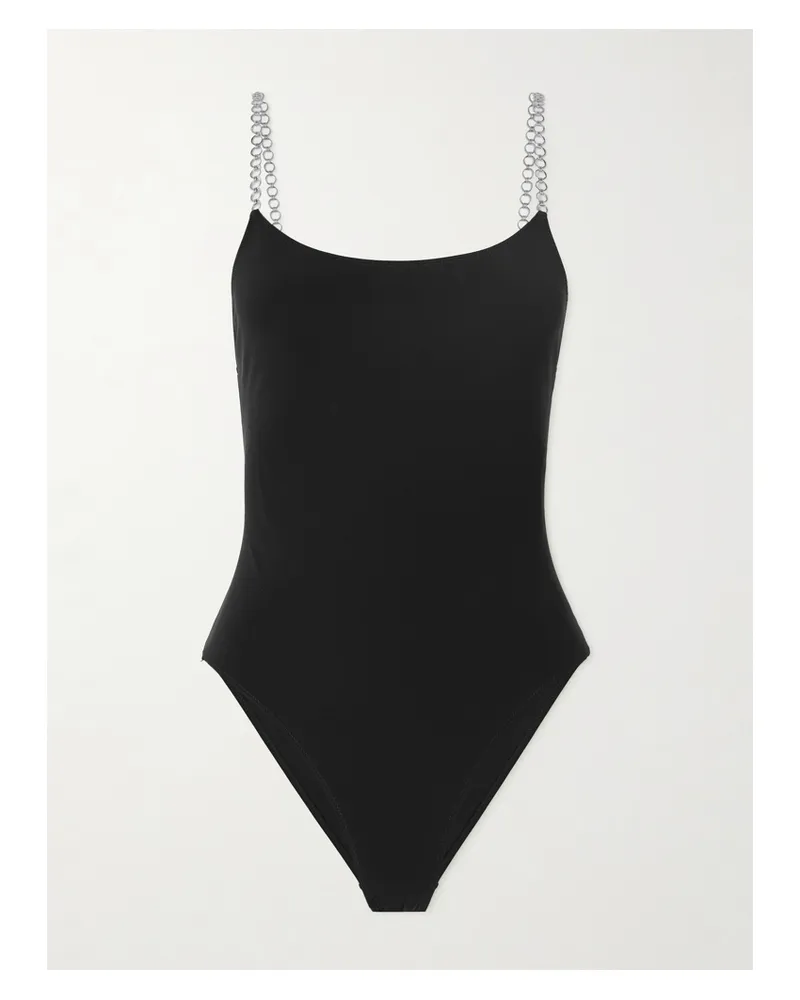 LIDO Net Sustain Trentasei Badeanzug Mit Ketten - Schwarz Schwarz