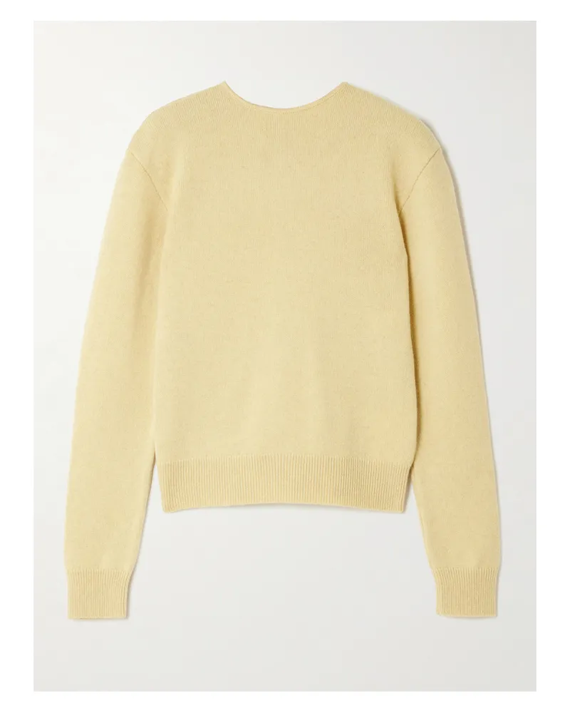 Christophe Lemaire Wendbarer Cardigan Aus Einer Woll-kaschmirmischung - Gelb Gelb