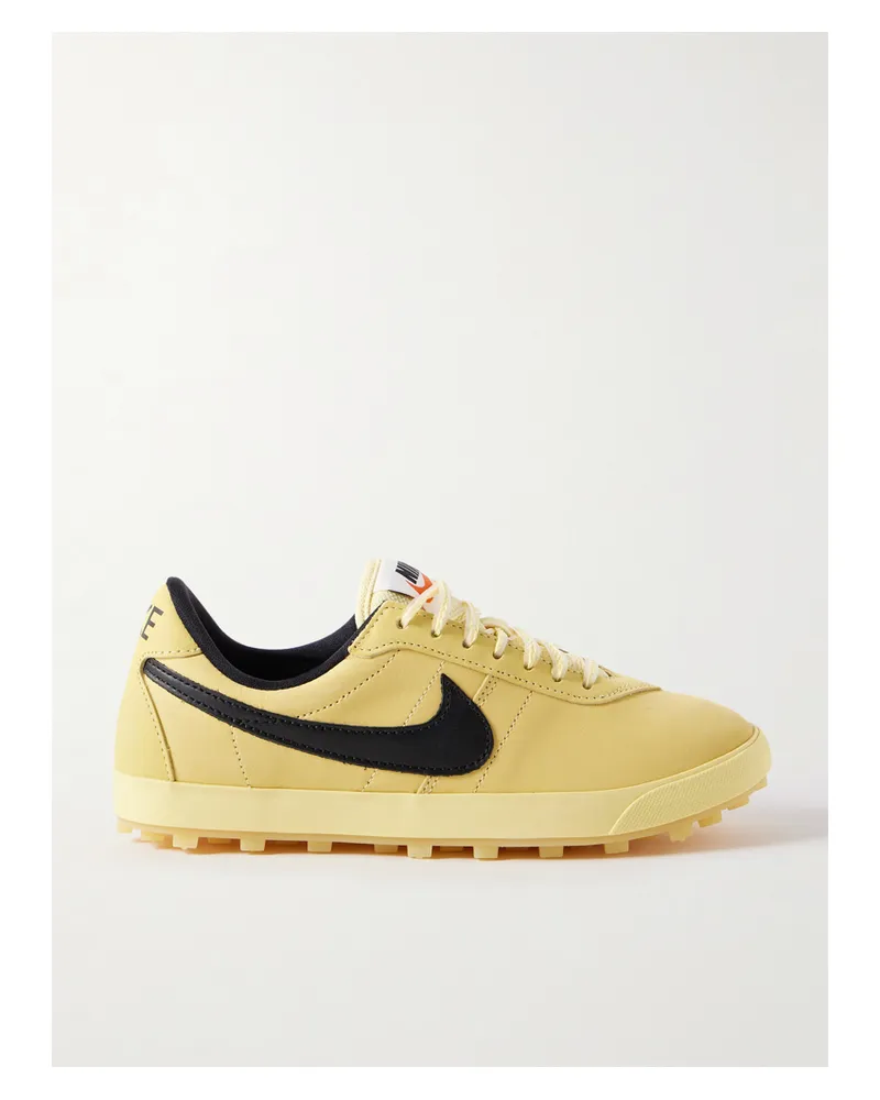 Nike Astrograbber Sneakers Aus Nubukleder Mit Lederbesätzen - Gelb Gelb