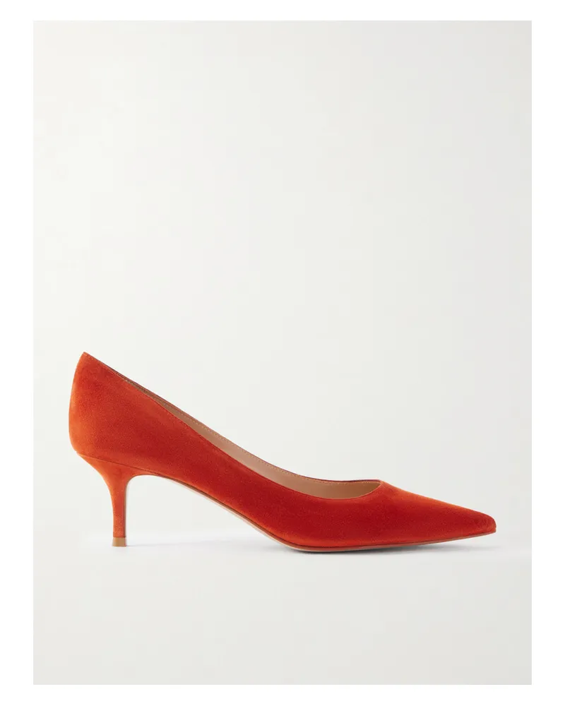 Gianvito Rossi Gianvito 55 Suede Pumps - Red Red