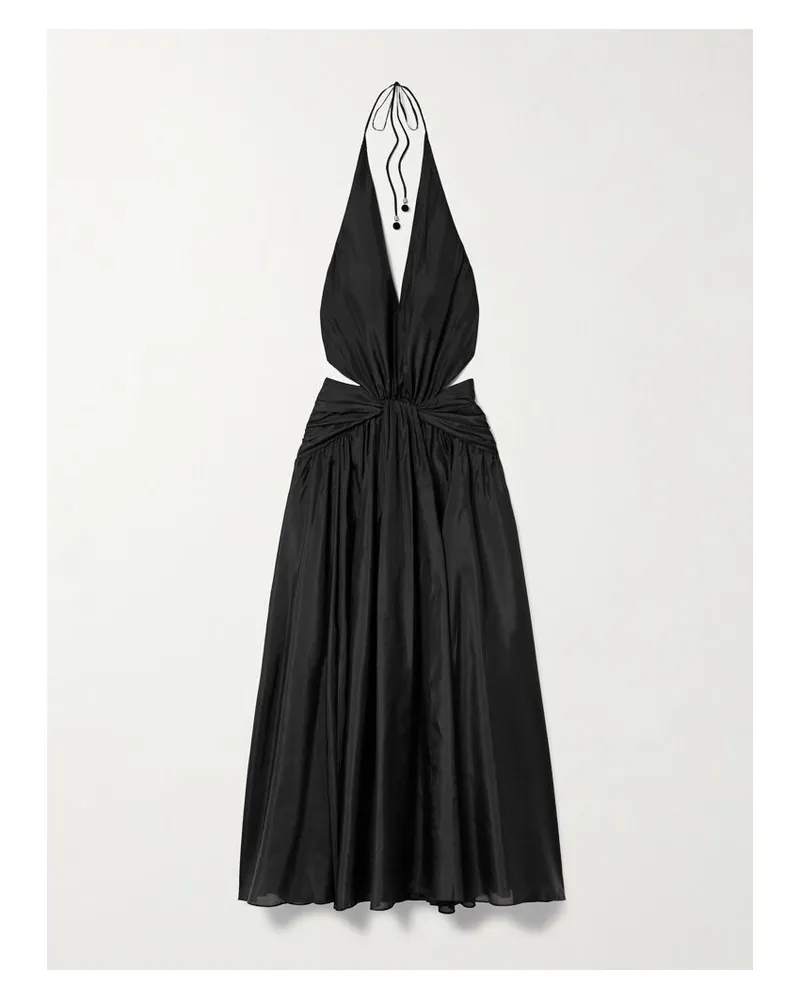 Zimmermann Rhiannon Rückenfreies Maxikleid Aus Bioseide Mit Neckholder - Schwarz Schwarz