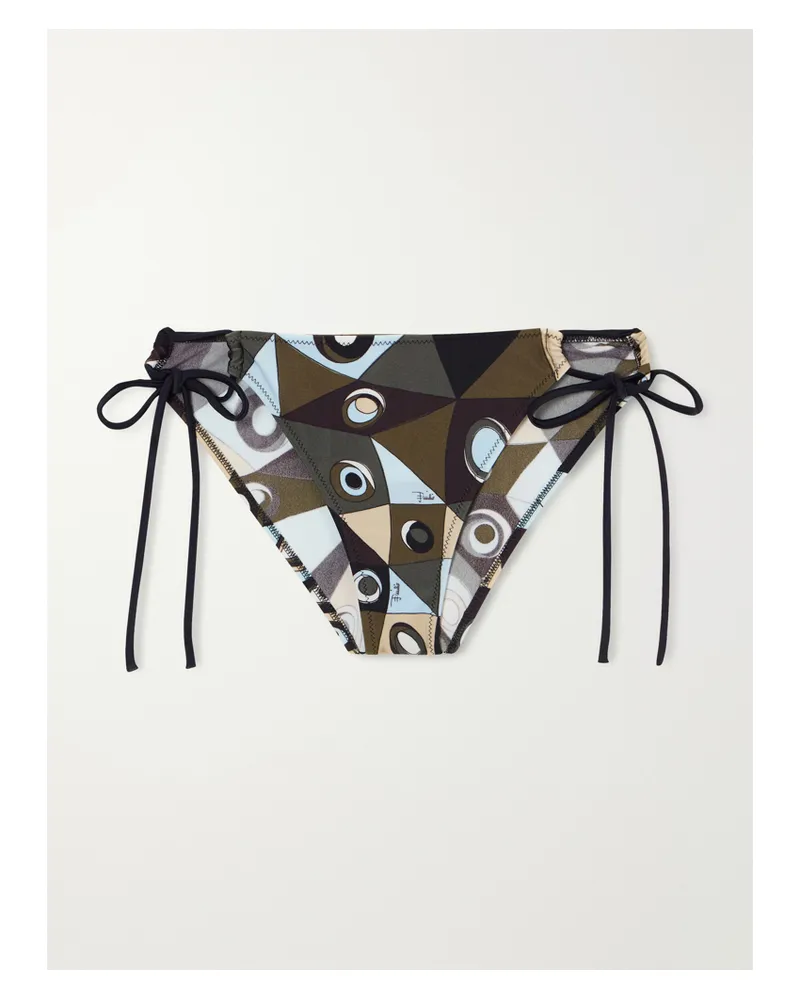 Emilio Pucci Printed Bikini Briefs - Green Green