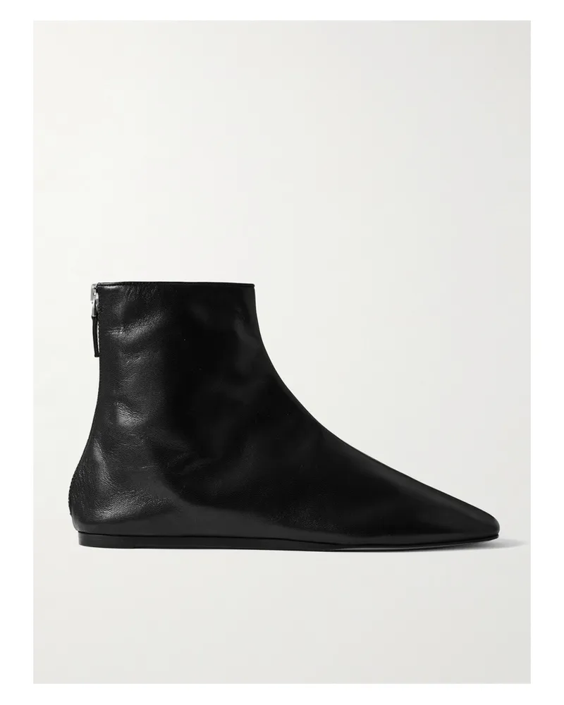 Le Monde Béryl Luna Ankle Boots Aus Leder - Schwarz Schwarz