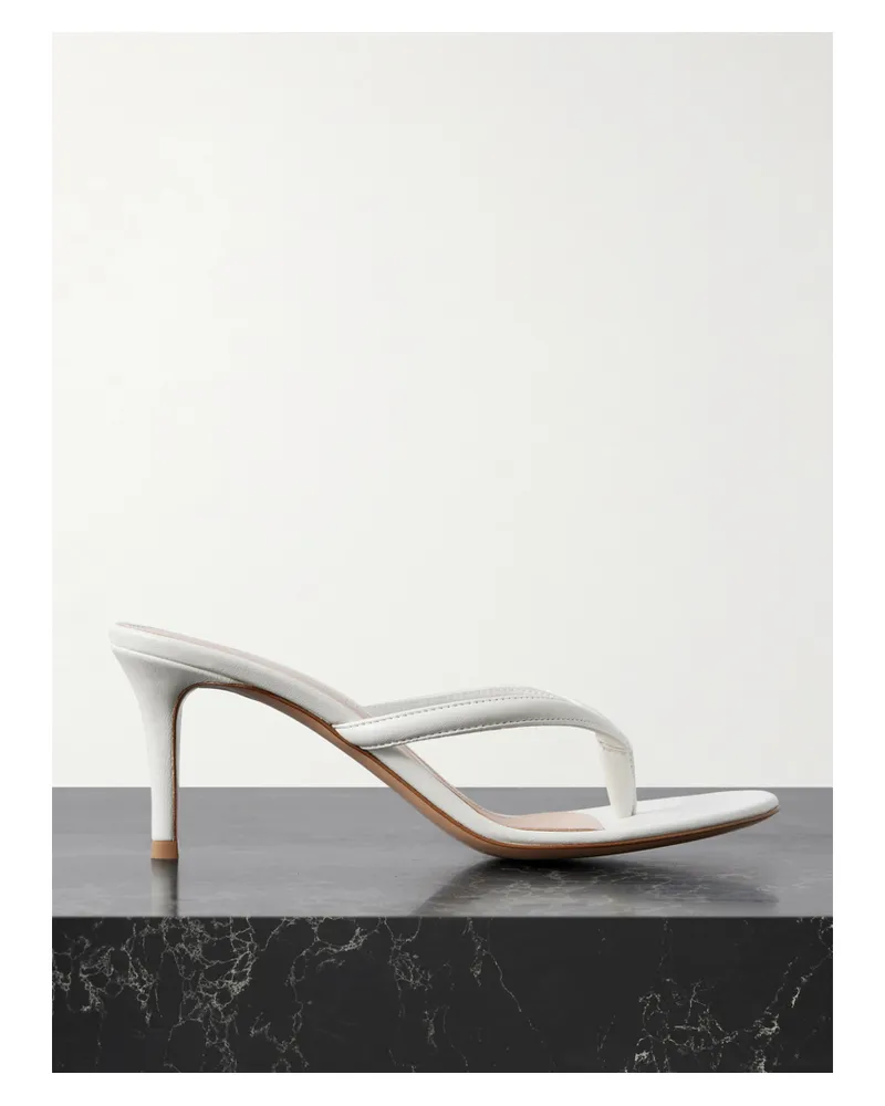 Gianvito Rossi Calypso 70 Leather Sandals - White White