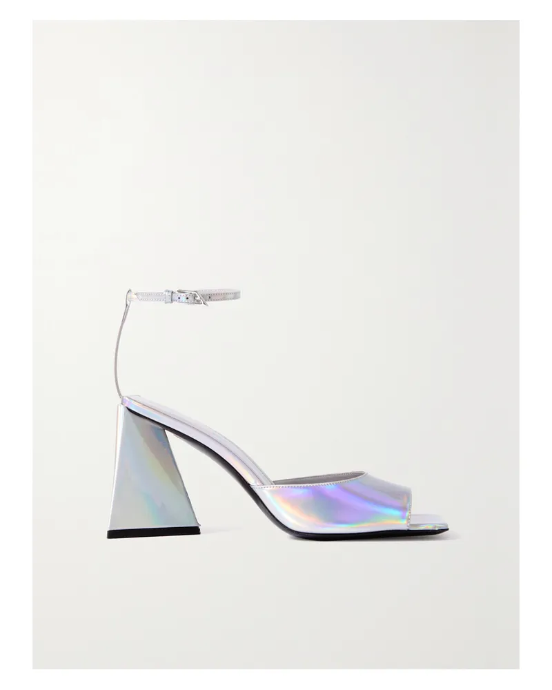 ATTICO Piper Sandalen Aus Changierendem Kunstleder - Silber Silber