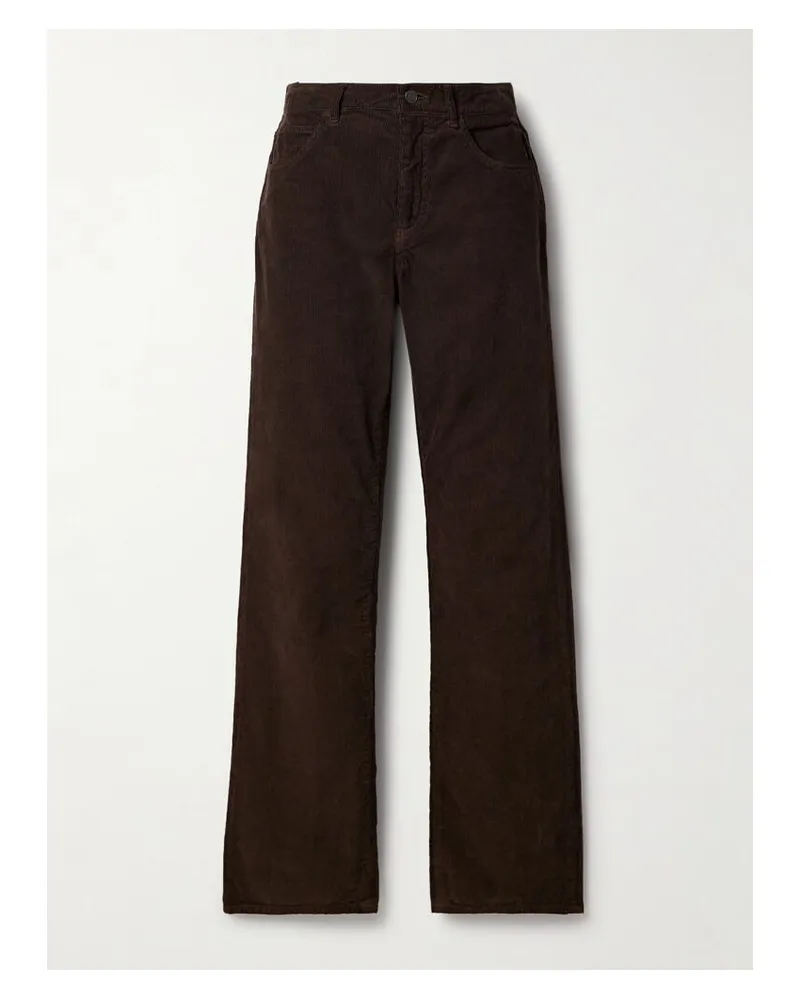 The Row Carlyl Hose Mit Geradem Bein Aus Baumwollcord - Braun Braun
