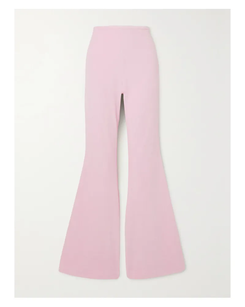 Alexander Wang Schlaghose Aus Velours Aus Stretch-baumwolle - Pink Pink