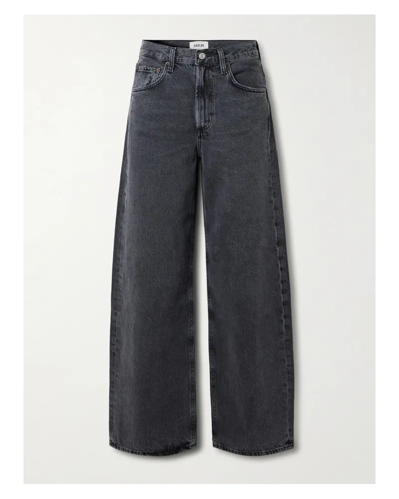 AGOLDE Low Curve Halbhohe Jeans Mit Weitem Bein - Schwarz Schwarz