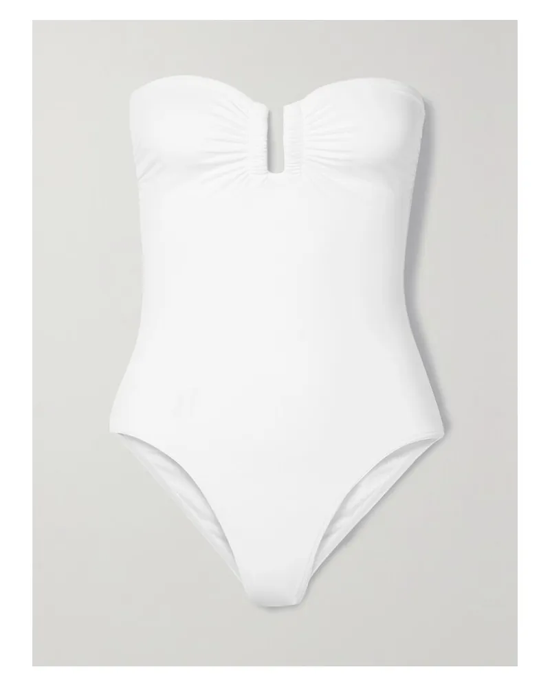 Eres Les Essentiels Cassiopée Trägerloser Badeanzug - Weiß Weiß