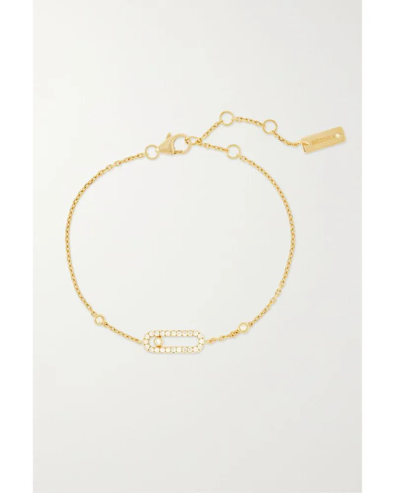 Messika Move Uno 18-karat Gold Diamond Bracelet Gold