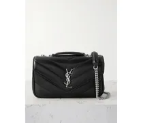 Loulou Matelassé Leather Shoulder Bag - Black