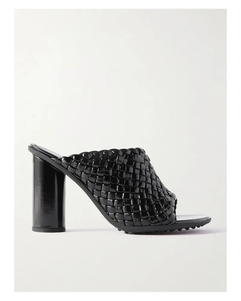 Bottega Veneta Atomic Sandalen Aus Intrecciato-leder - Schwarz Schwarz