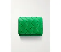 Portemonnaie Aus Intrecciato-leder - Grün