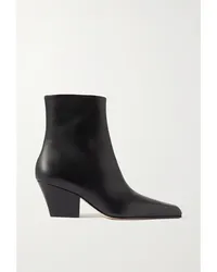 Paris Texas Jane Ankle Boots aus Leder Schwarz