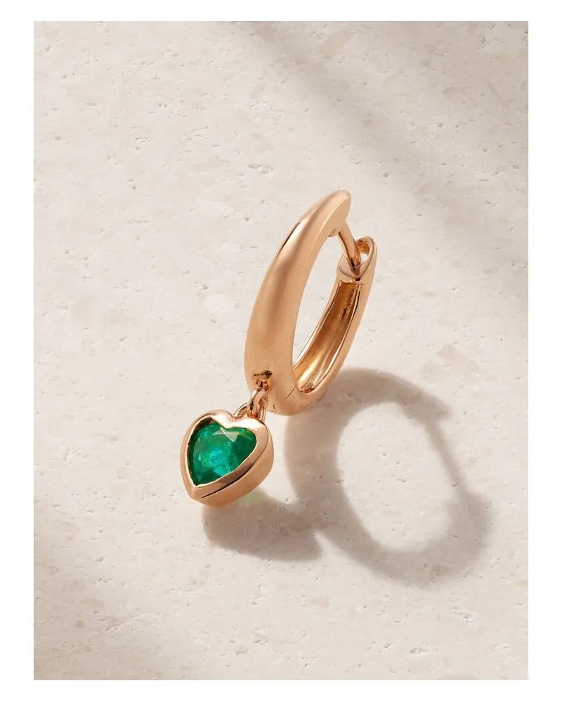 SHAY Einzelne Creole Aus 18 Karat Gold Mit Smaragd Gold