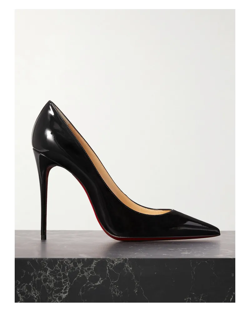 Christian Louboutin Kate 100 Pumps aus Lackleder Schwarz