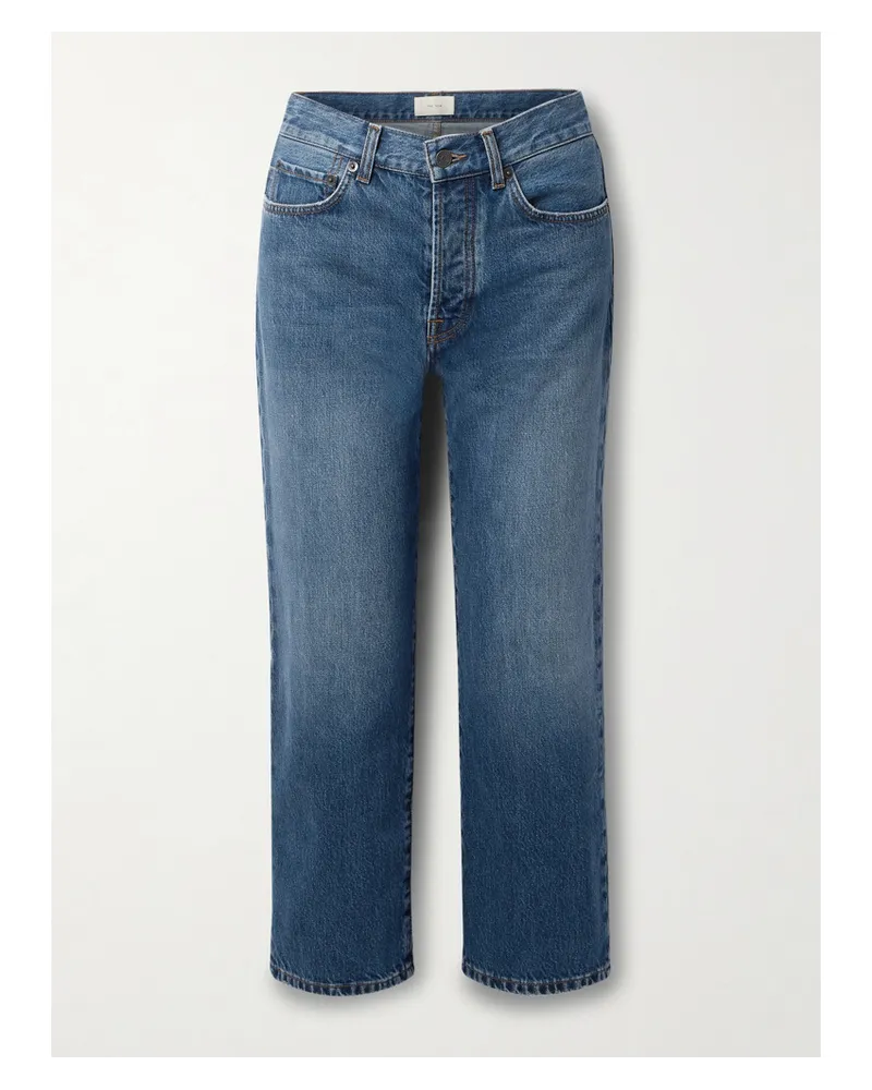 The Row Lesley Verkürzte Jeans mit Geradem Bein Blau