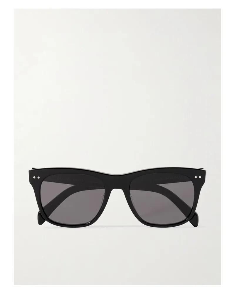 Celine Sonnenbrille Mit Eckigem Rahmen Aus Azetat - Schwarz Schwarz