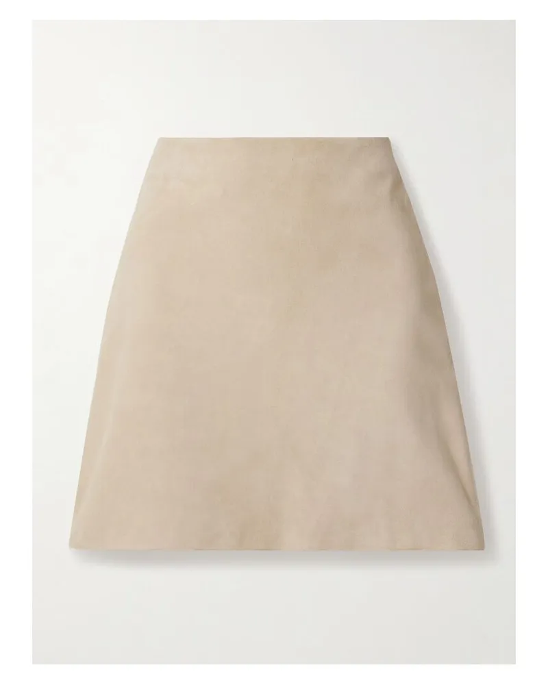 Ralph Lauren Carreen Minirock Aus Veloursleder - Neutral Neutral
