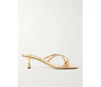 Etana 45 Mules Aus Leder Mit Spiegeleffekt - Gold